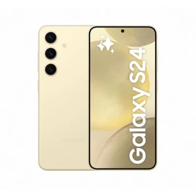 Obrázek Samsung Galaxy S24 AI smartphone, Android mobilní telefon bez smlouvy, 8 GB RAM, 256 paměť, 50MP kamera, dlouhá výdrž baterie, jantarová žlutá, 3 roky záruka výrobce