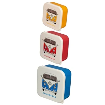 Obrázek Puckator 3er Set Lunchboxen Volkswagen VW T1 Camper Bus M/L/XL, multi, LBOX47