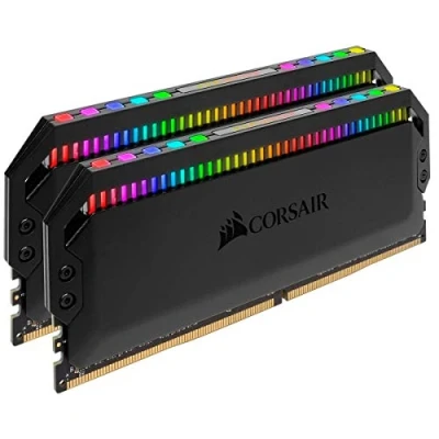 Obrázek Corsair Dominator Platinum RGB 16GB (2x8GB) DDR4 3200MHz C16 Enthusiast LED Beleuchtung Arbeitsspeicher, schwarz