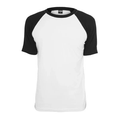 Obrázek Urban Classics Raglan Contrast Triko s potiskem, Muži, Velikost: Large, White/black