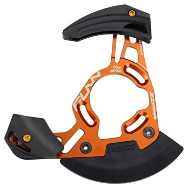 Obrázek FUNN Zippa DH Kettenführung, ISCG05 Schnittstelle, BSA Adapter inklusive, 32T 38T, Kettenprotektor für Mountainbike (Orange)