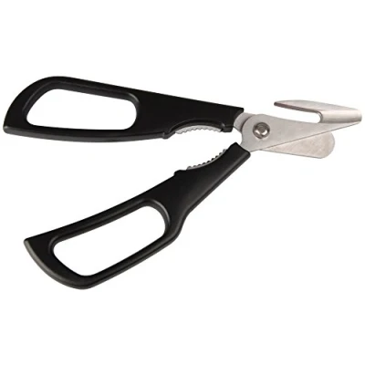 Obrázek FMprofessional Schere für Krusten und Schalentiere, hochwertige Schalentierschere Krabben Hummer, rückwärtsschneidende (Farbe: Schwarz/Silber), Menge: 1 Stück