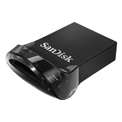 Obrázek SanDisk Ultra Fit USB 3.2 flash disk 32 GB v balení po 3 ks (pro notebooky, herní konzole a audio systémy, Plug and Stay, čtení 130 MB/s, software RescuePRO Deluxe)