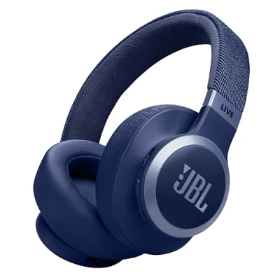 Obrázek JBL Live 770 NC Bluetooth sluchátka přes uši s adaptivním potlačením okolního šumu bezdrátová se zvukem Signature a hlasovým asistentem dlouhý požitek z hudby až na 65 hodin v