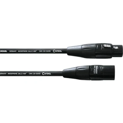 Obrázek CORDIAL Kabel micro XLR 2,5 m MICROPHONE Essentials symetricky rean stříbrný