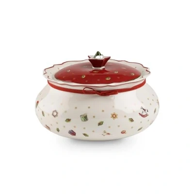Obrázek Villeroy &amp; Boch Toy&#039;S Delight středně velká zásobní dóza, dóza na sušenky Vánoce, pečivo, střední hračky, vánoční porcelán, skladování sladkostí,