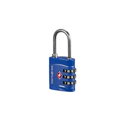 Obrázek Samsonite Global Travel Accessories, 3dílný TSA číselný zámek, 7 cm, modrý (Midnight Blue), Midnight Blue, Zámek na zavazadlo