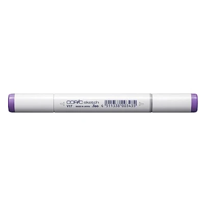 Obrázek COPIC Sketch Marker typ V 17, ametyst, profesionální popisovač štětců, na bázi alkoholu, se super kartáčovou špičkou a středním hrotem