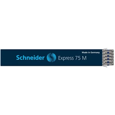 Obrázek Schneider 7513 Express 75 M propiska náplň (vhodné na dokumenty) balení po 10 kusech, modrá