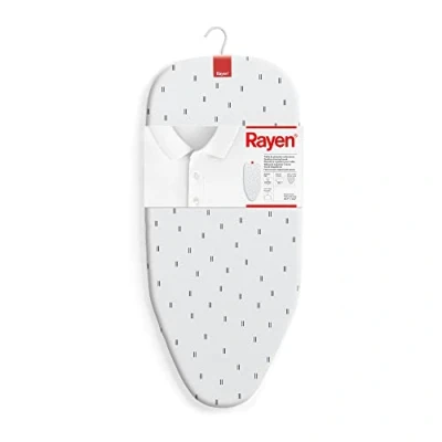 Obrázek Rayen Tischbügelbrett Kompaktes Klappdesign Mit Metallgitter Aufhängbar Bedruckt Maße: 73,5 x 31,5 cm