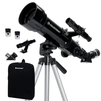 Obrázek Celestron 21035 cestovní dalekohled 70 přenosný teleskopický refraktor sada s batohem, černá
