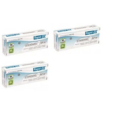 Obrázek Rapid 24873900 Heftklammern SP19/6 mm, verzinkt, 3 x 5000 Stück