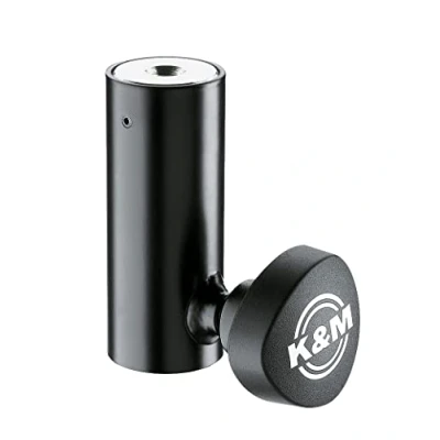 Obrázek K&amp;M 24528 Redukční příruba černá ocel adaptér pro reproduktorové systémy průměr 3,5 cm se závitovým pouzdrem M10