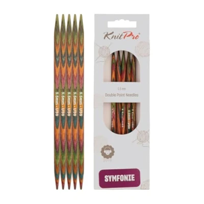 Obrázek KnitPro jehly na ponožky, hnědé, 5,5 mm