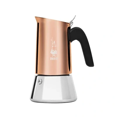 Obrázek Bialetti New Venus Kaffeemaschine 4 Tassen, Anti Brand Griff, nicht für Induktion geeignet, Tassen (170 ml), Edelstahl, Bronze