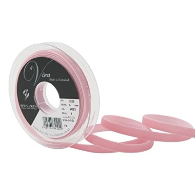 Obrázek Berisfords Essentials Dusty Rose Samt Band 5 m R1025/9623, rose, 5m x 9mm