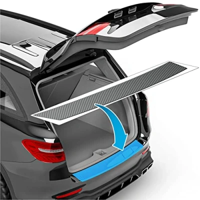 Obrázek uProtect fólie na ochranu zavazadlového prostoru pro Ford Kuga 3 (III) ST Line &amp; VignaleST I 2019 2024 ochrana nárazníku, proti poškrábání, ochranná lak karbonový vzhled