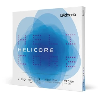 Obrázek D&#039;Addario H510 1/4M Helicore Cello sada strun, několikrát kroucené ocelové jádro 1/4 Medium