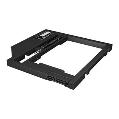 Obrázek ICY BOX IB AC649 adaptér pro notebook 6,35 cm 2,5 palce HDD/SSD s konstrukční výškou 7 9 v 9,5 mm DVD šachtě