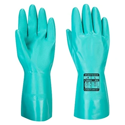 Obrázek Portwest A810 Nitrosafe chemické rukavice A810GNRM