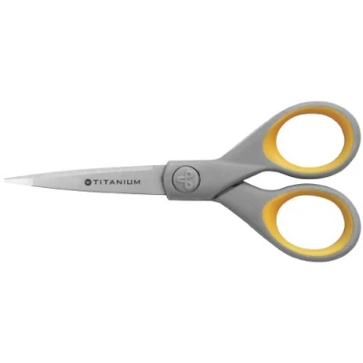 Obrázek Westcott E 30450 00 Titanium Super Softgrip nůžky, 13 cm, šedožluté a další provedení