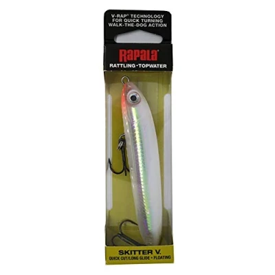 Obrázek Rapala Rybářská návnada Skitter v Rybářské příslušenství s průhledným tělem sladkovodní na spřádání hloubka běhu Topwater rybí 10 cm, 14 g Vyrobeno Estonsku Glass Ghost