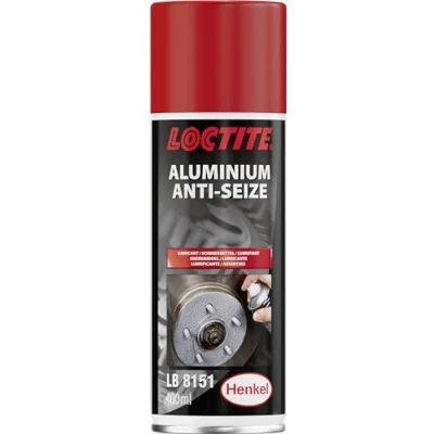 Obrázek LOCTITE LB 8151, mazivo na bázi minerálních olejů brání zadržení a korozi, hliník proti sítům sprej s vysokou teplotní odolností, vysoce výkonný produkt, 1x400 ml