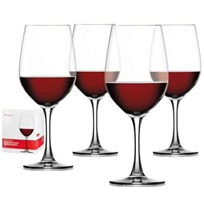 Obrázek Spiegelau 4dílná sada sklenic na víno, křišťálové sklo, 580 ml, Winelovers, 4090177