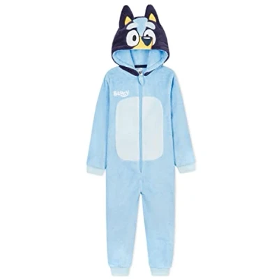 Obrázek BlueY Chlapecký flísový overal s kapucí, hebký dárky pro chlapce, modrá