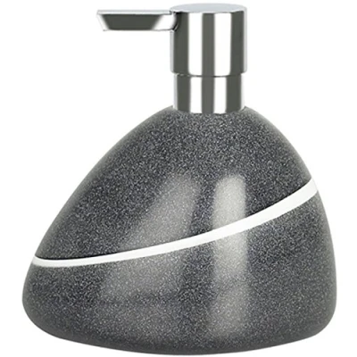 Obrázek Spirella dávkovač mýdla Etna tekutého polyresin vzhled kamene šedá/bílá 400 ml