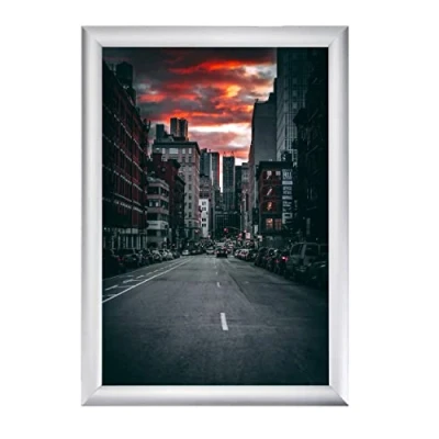 Obrázek Albyco Skládací rám A4, na plakáty, výměnný rám, systém Easy Click fotorámeček, rámec, formátu A4 21 x 29,7 cm tloušťka rámu 19 mm barva: hliník kov