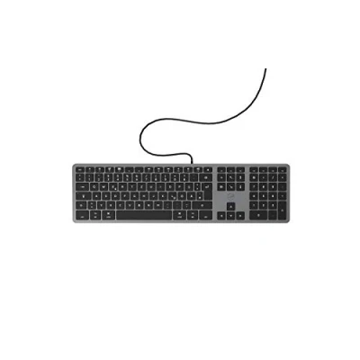 Obrázek Mobility Lab ML311883 wired klávesnice s německým rozložení QWERTZ pro Mac černá/šedá