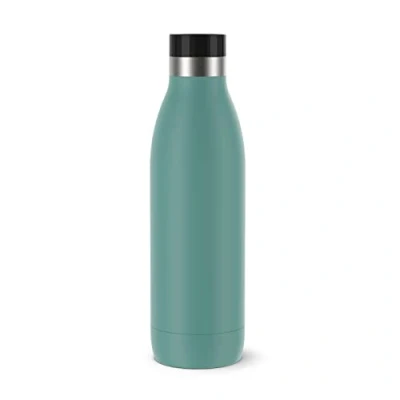 Obrázek Emsa N31110 Bludrop Color láhev na pití, 0,7 litru, 100% těsná, uzávěr Quick Press, ergonomický požitek z pití 360, 12 h teplé, 24 chladí, lze mýt v myčce, ušlechtilá ocel, petrolejová