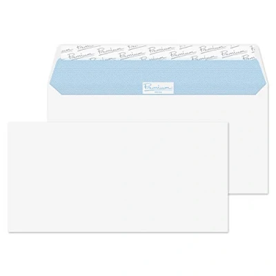 Obrázek Blake Office 32214 Briefumschläge Haftklebung Ultra Weiß Wove DL 110 x 220 mm 120g/m² 50 Stück