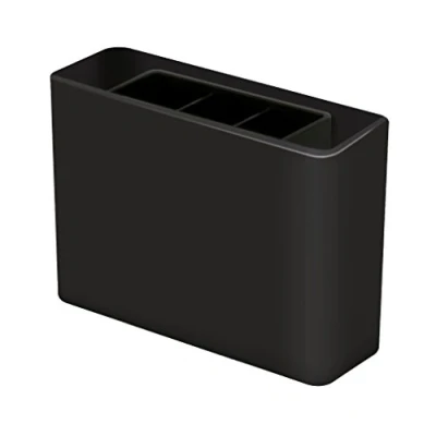 Obrázek HAN Pouzdro na tužky Smart Line, psací stůl, box do kanceláře se 3 přihrádkami a posuvným vnitřním pouzdrem z plastu, 92120 13, černé