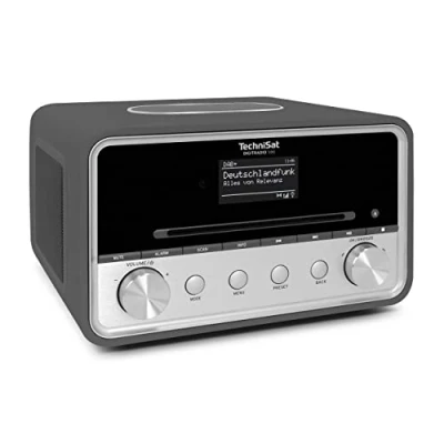 Obrázek TechniSat DIGITRADIO 586 DAB+ Hybridradio (internetové rádio, UKW, Bluetooth, Spotify, Wireless Charging, ovládání aplikací, OLED displej, USB, CD, MP3, AUX, 20 W, kompaktní zařízení, dálkové
