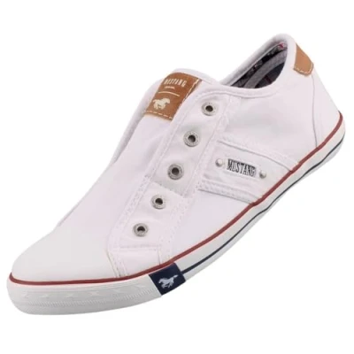 Obrázek MUSTANG Dámské tenisky 1099 401 706 Slip On Sneaker, Bílá 1 bílá, 39 EU