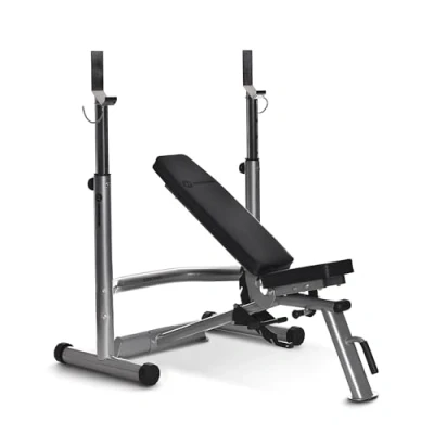 Obrázek Horizon Fitness Odkládací plocha na dlouhé činky Adonis, stříbrná, 100694