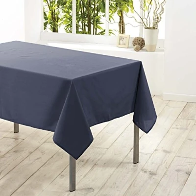 Obrázek douceur d&#039;Intérieur Essentiel Tischdecke, rechteckig, Polyester, Grau (Dunkelgrau), 200 x 140 cm