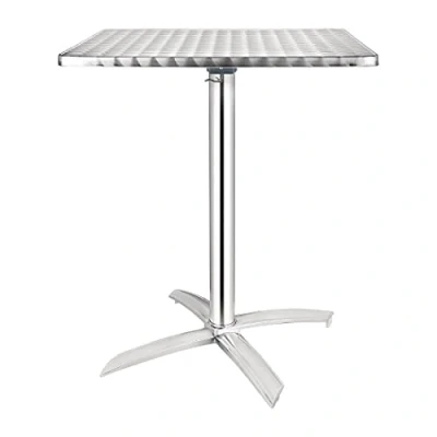 Obrázek Bolero čtvercový stůl se sklopnou stolní deskou, ušlechtilá ocel, 720 x 600 mm, do restaurace, baru, kavárny