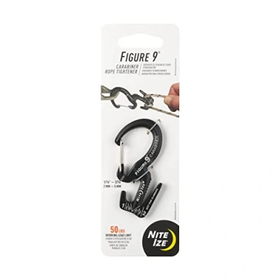 Obrázek Nite Ize Karabinka Figure9 Carabiner Pomůcka s uzlem, černá,
