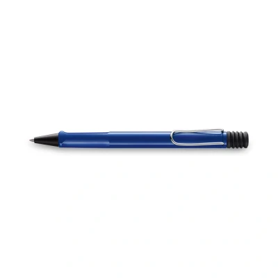 Obrázek LAMY Safari moderní kuličkové pero 214 z robustního plastu v modré barvě s ergonomickou rukojetí a samovypružným kovovým klipem, vč. velkoobjemové náplně M 16