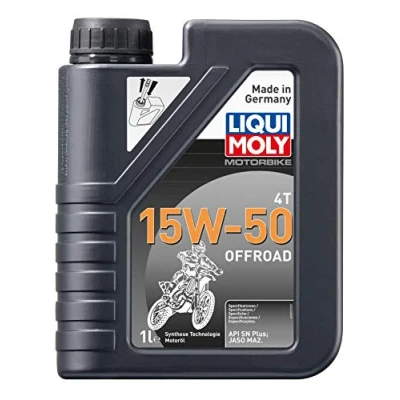 Obrázek LIQUI MOLY Motorbike 4T 15W 50 Offroad 1 l Motorový olej pro syntézu motocyklu Č. zboží: 3057