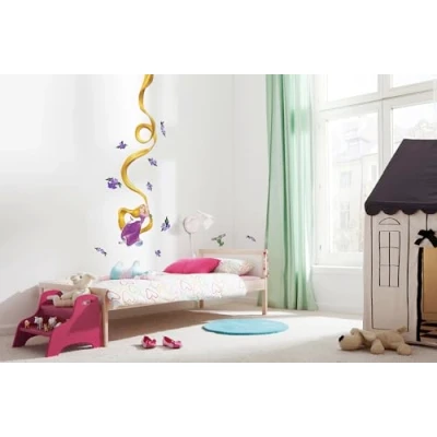 Obrázek Komar 14728h dekorační nálepka Rapunzel, velikost 100 x 70 cm (šířka výška), 15 dílů, lze beze zbytku odstranit a znovu nalepit, vyrobeno v Německu, barevné