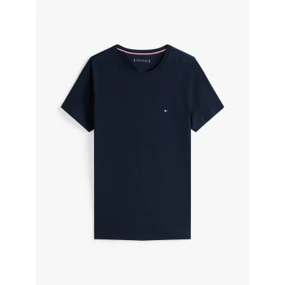 Obrázek Tommy Hilfiger CORE Stretch SLIM NECK TEE Jednoduché tričko, Muži, Velikost: XS, Desert sky