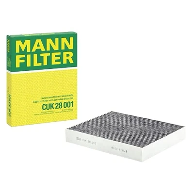 Obrázek MANN FILTER Interiérový filtr CUK 28 001 pylový s aktivním uhlím pro osobní automobily