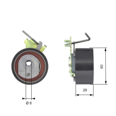 Obrázek Gates T43088 napínací kladka, ozubený řemen