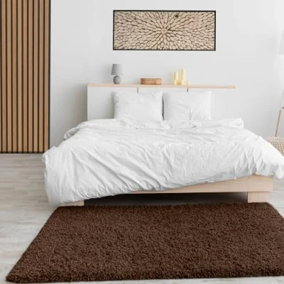 Obrázek Prime Shaggy koberec, vysoký vlas, dlouhý moderní koberce pro obývací pokoj, ložnici VIMODA, rozměry:150 cm, čtverec