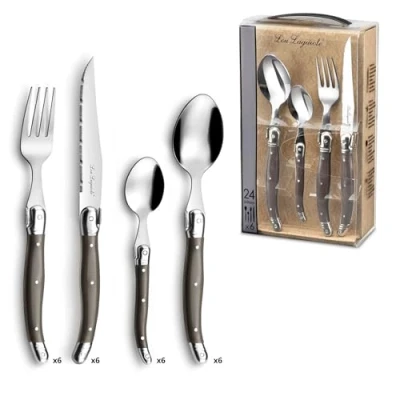 Obrázek Lou Laguiole Tradition 24 Piece Cutlery Set Pepper