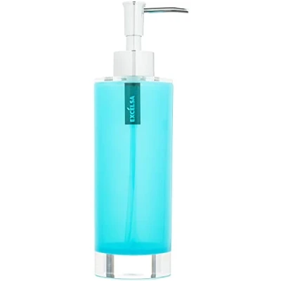 Obrázek Excelsa Linea Bagno dávkovač mýdla 300 ml v modré barvě, polystyren, 6,5 x 22 cm
